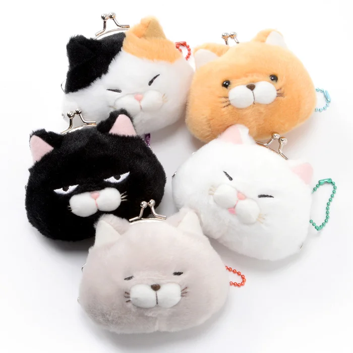 Hige Manjyu Cat Plush Mini Coin Pouches 3 Hige Manjyu Cat Plush Mini Coin Pouches