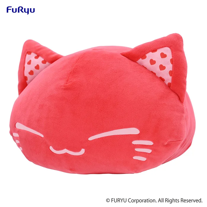 Nemuneko Cat Cupid Red Big Plush Toy 4 Nemuneko Cat Cupid Red Big Plush Toy - Image 2
