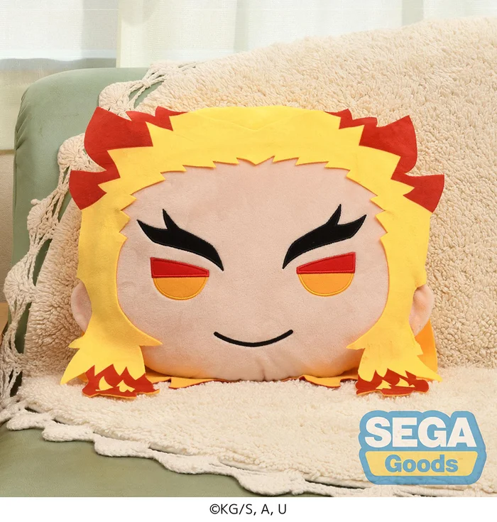 Charamaru Demon Slayer: Kimetsu No Yaiba Kyojuro Rengoku Premium Interior Cushion 3 Charamaru Demon Slayer: Kimetsu No Yaiba Kyojuro Rengoku Premium Interior Cushion