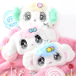 Peropero Sparkles Plush Face Pouches