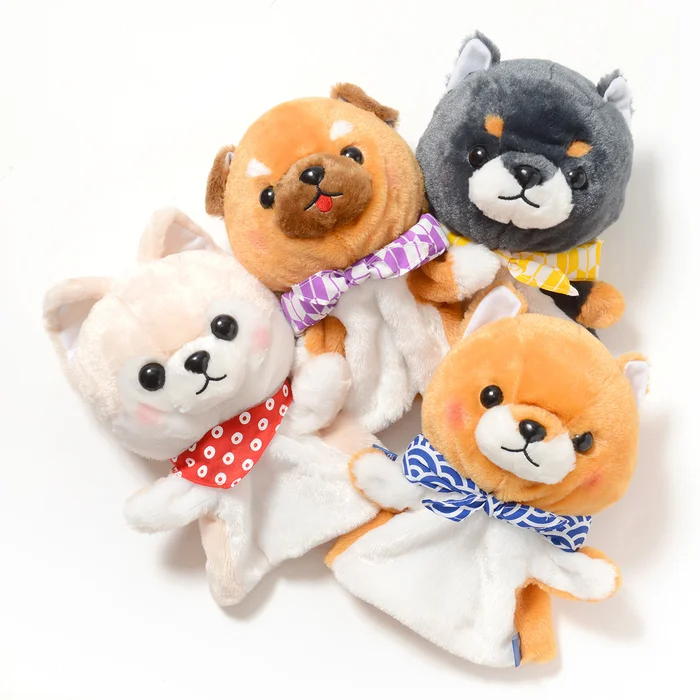Mameshiba San Kyodai Dog Hand Puppets 4 Mameshiba San Kyodai Dog Hand Puppets - Image 2